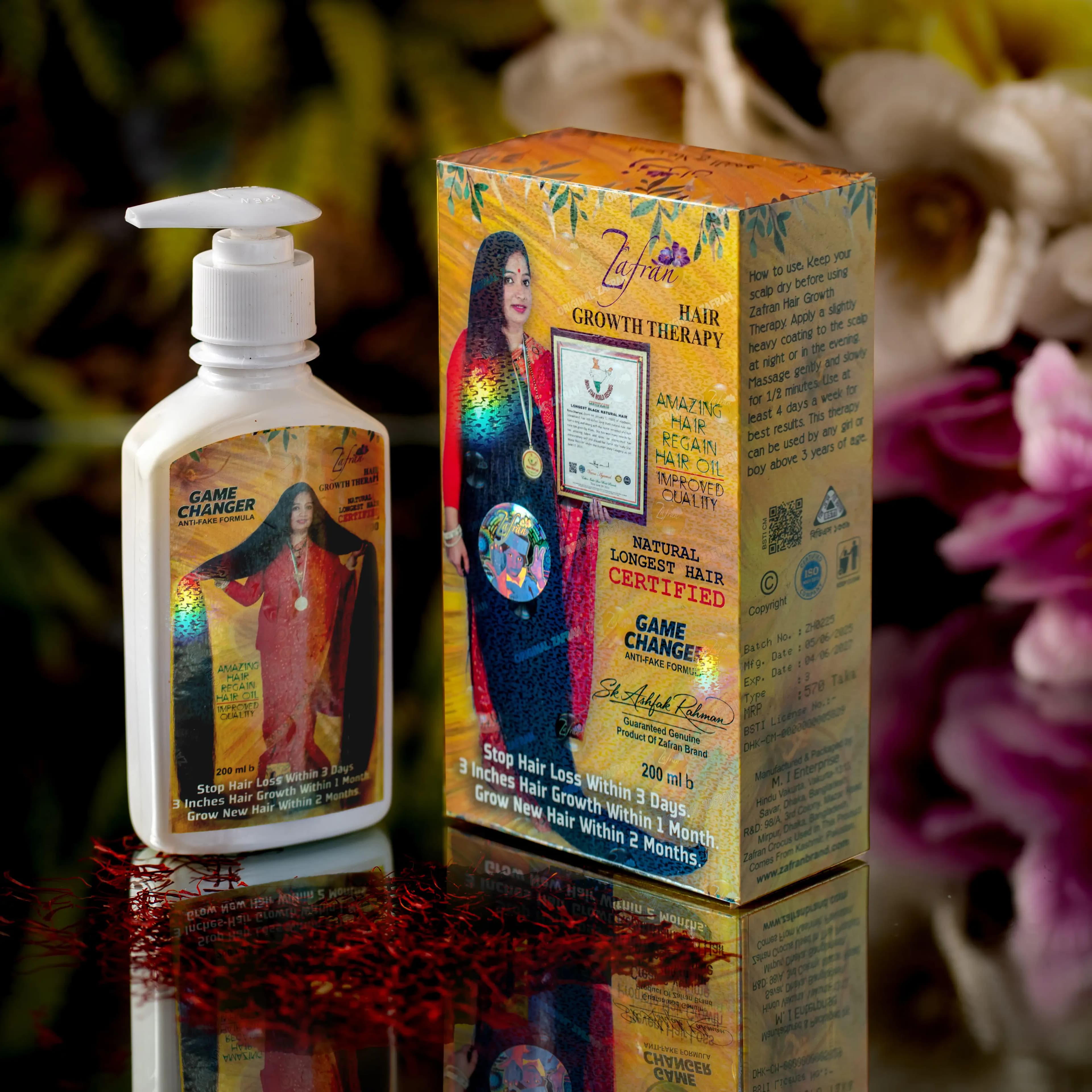 Zafran Hair Growth Therapy Oil 200 ml  (Game Changer)