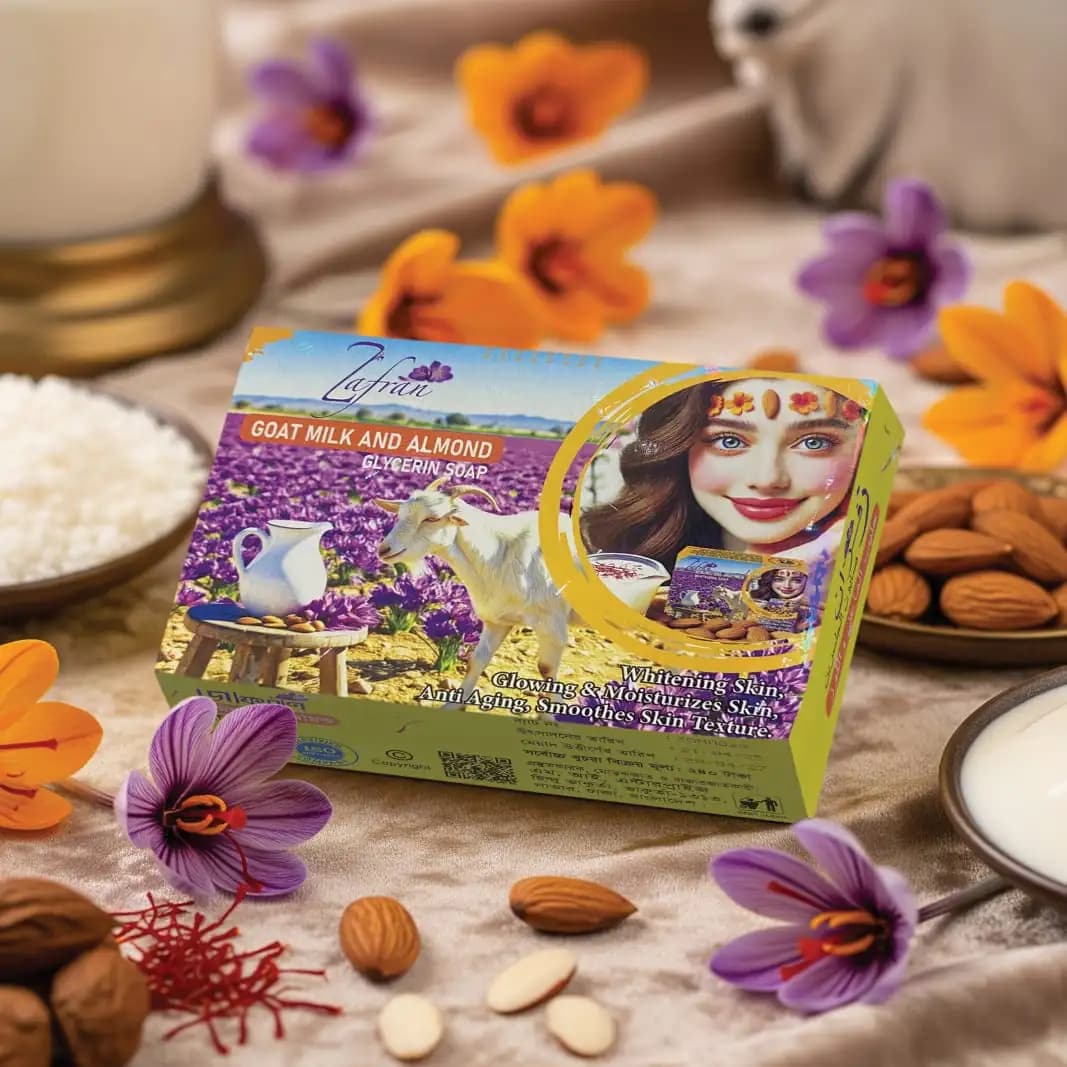 Zafran Goat Milk And Almond Soap